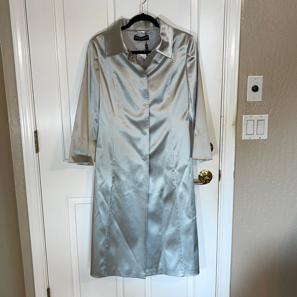 Womens Dolce & Gabbana long coat. Size EU 44, US 12.